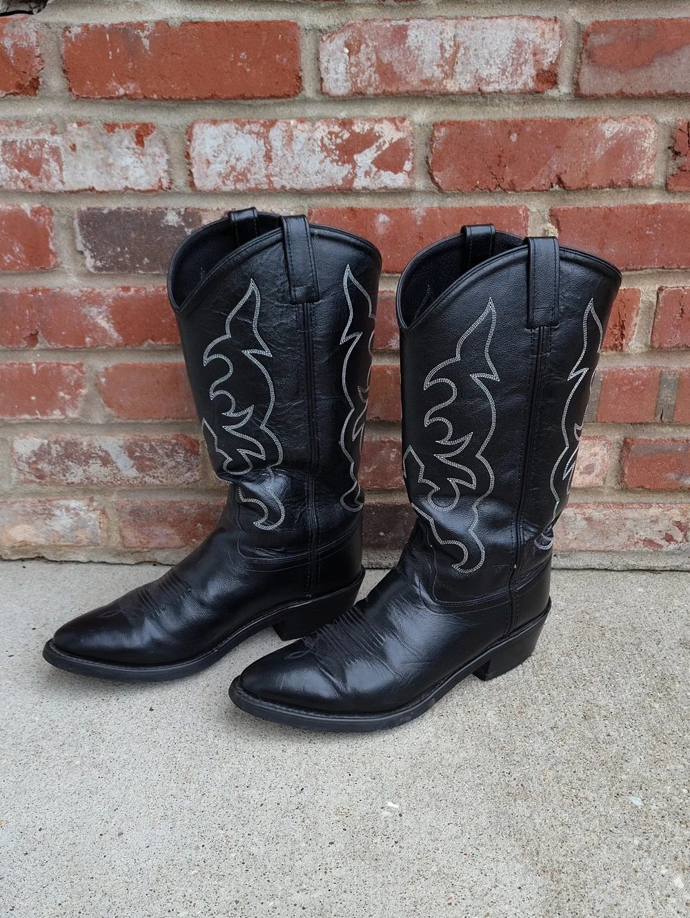 Old West Trucker Leather Western Work 13